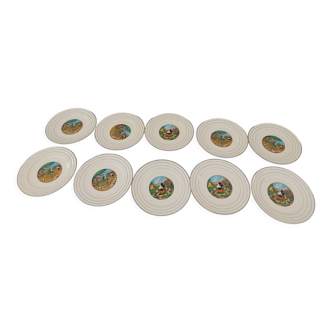 1930 Mickey mouse-Walt Disney dessert plates