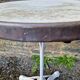 Parisian bistro table from the early 20th century in marble and cast iron.
