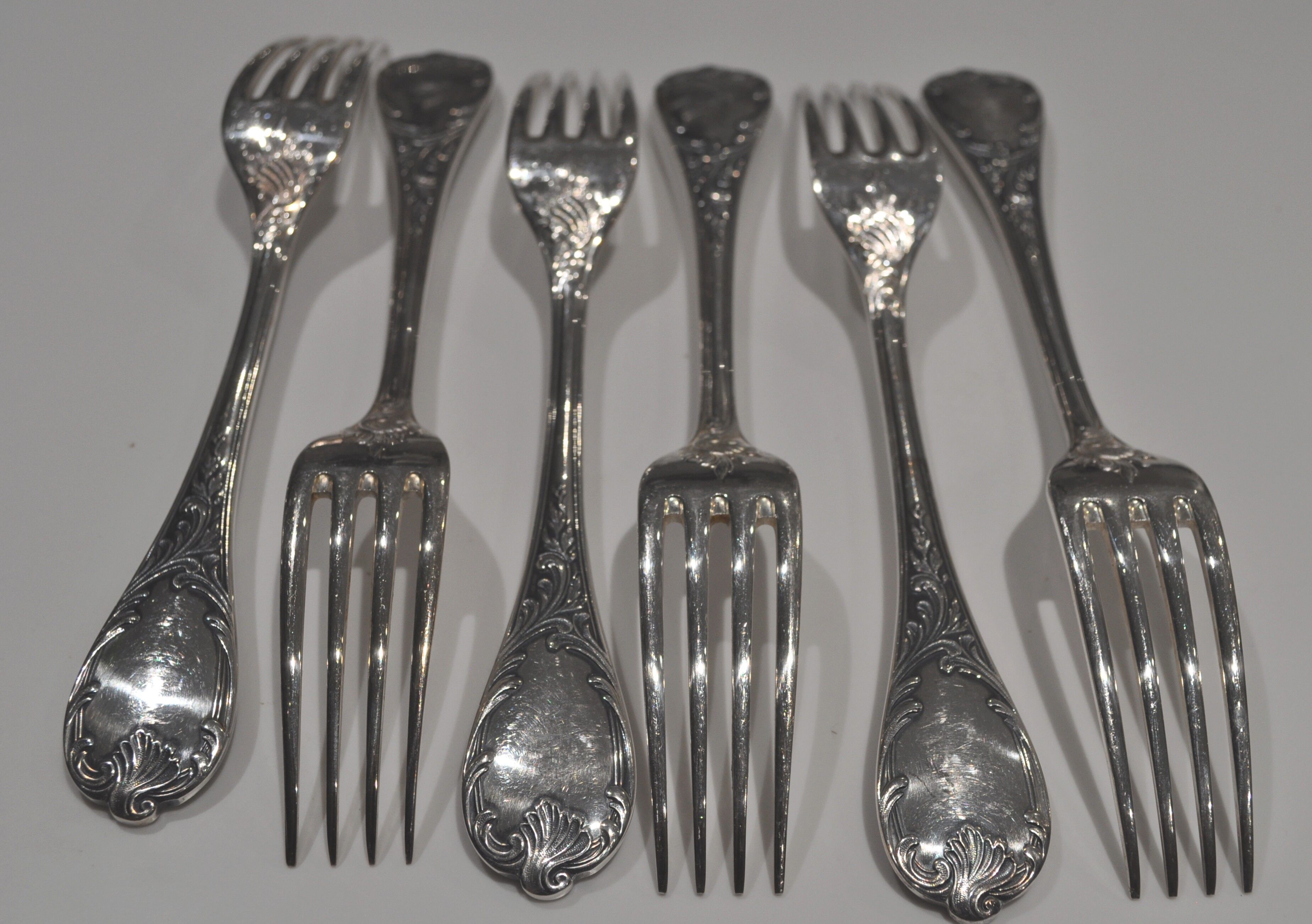 Lot 6 forks Marly Christofle