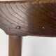 Artisanaal antique hand crafted brutalist farm house side chair, Dutch