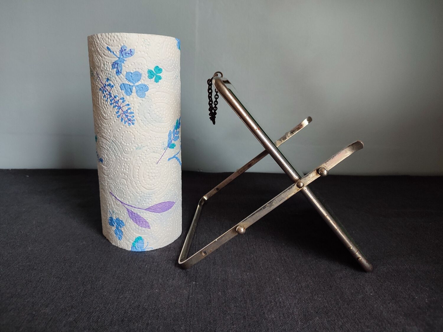 Beveled barber mirror 21x25cm