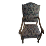 Set of 3 Louis Philippe upholstered armchairs