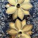 Paire d’appliques fleurs vintages Techoueyres pour Maison Jansen 70’s