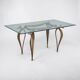 Bronze dining table, late 20th century.