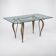Table de salle à manger en bronze, fin XXème