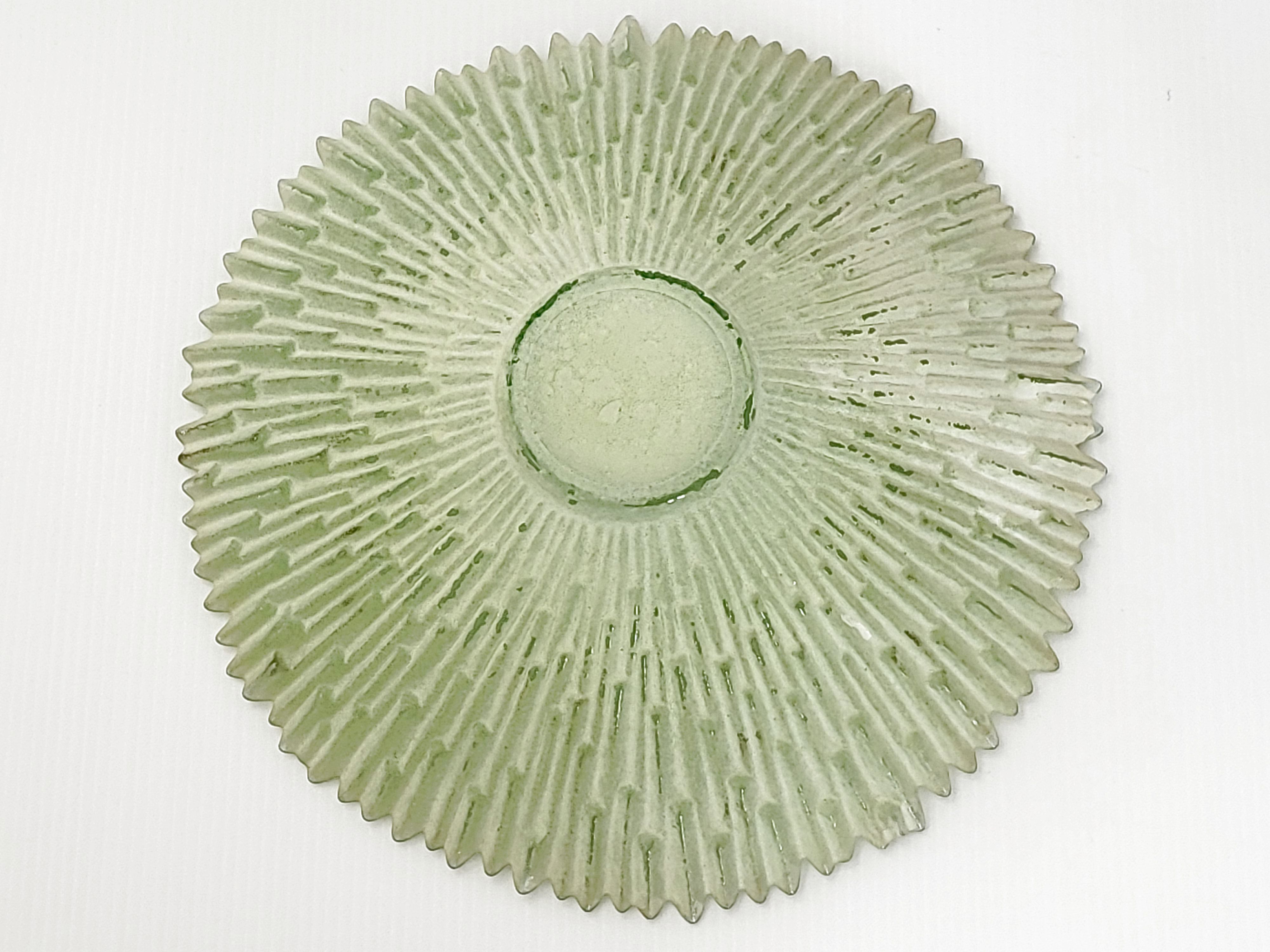 Coupe art déco en verre & métal