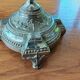 Pair of antique silver-plated candlesticks