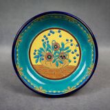 Longwy cloisonné enamel footed bowl – Art Deco floral decoration