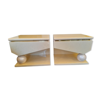 Typical pair of bedside tables from the 80s