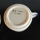 Bowl and plate in Pozzi earthenware