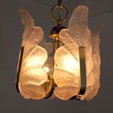 "Leaf" chandelier by Carl Fagerlund, Murano glass, Germany, 1970