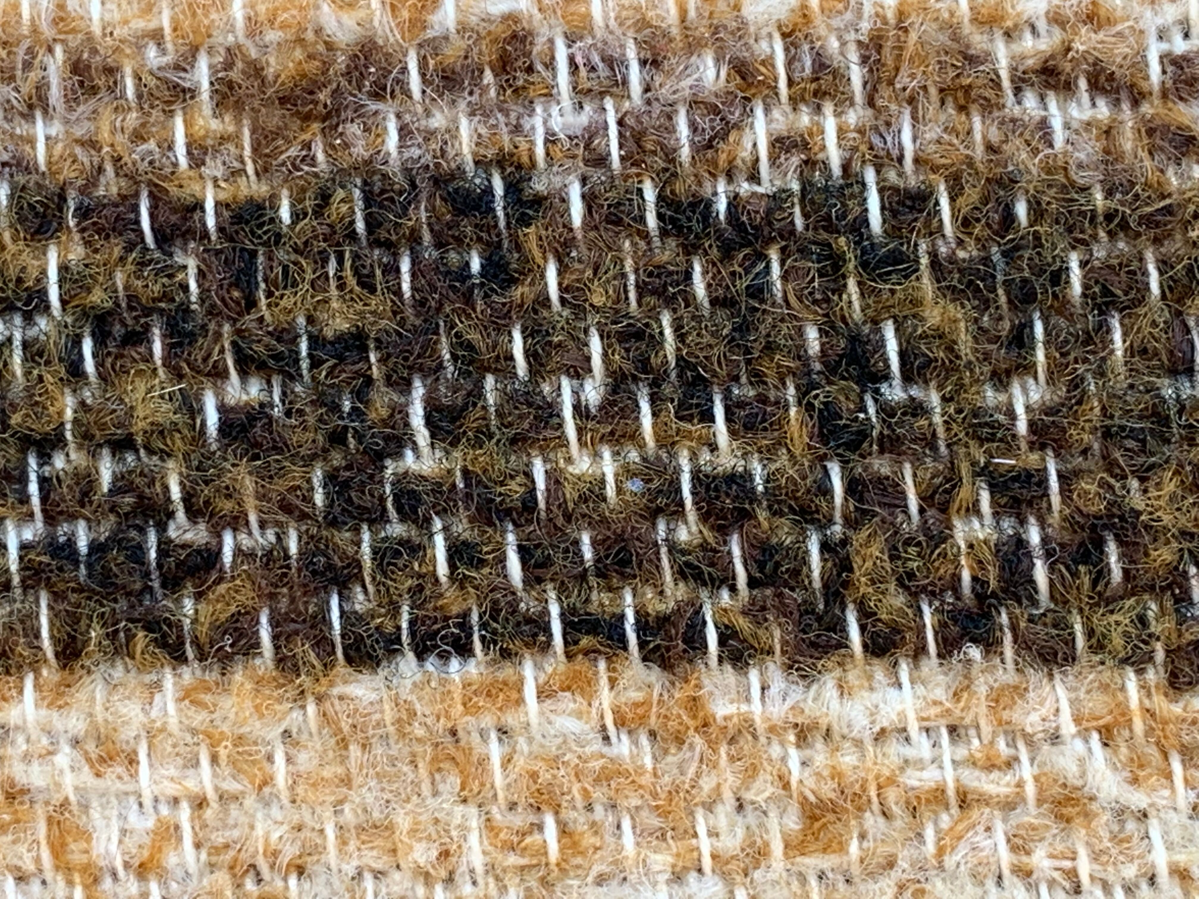 Suite of 4 chairs self beech brass and wool 1960