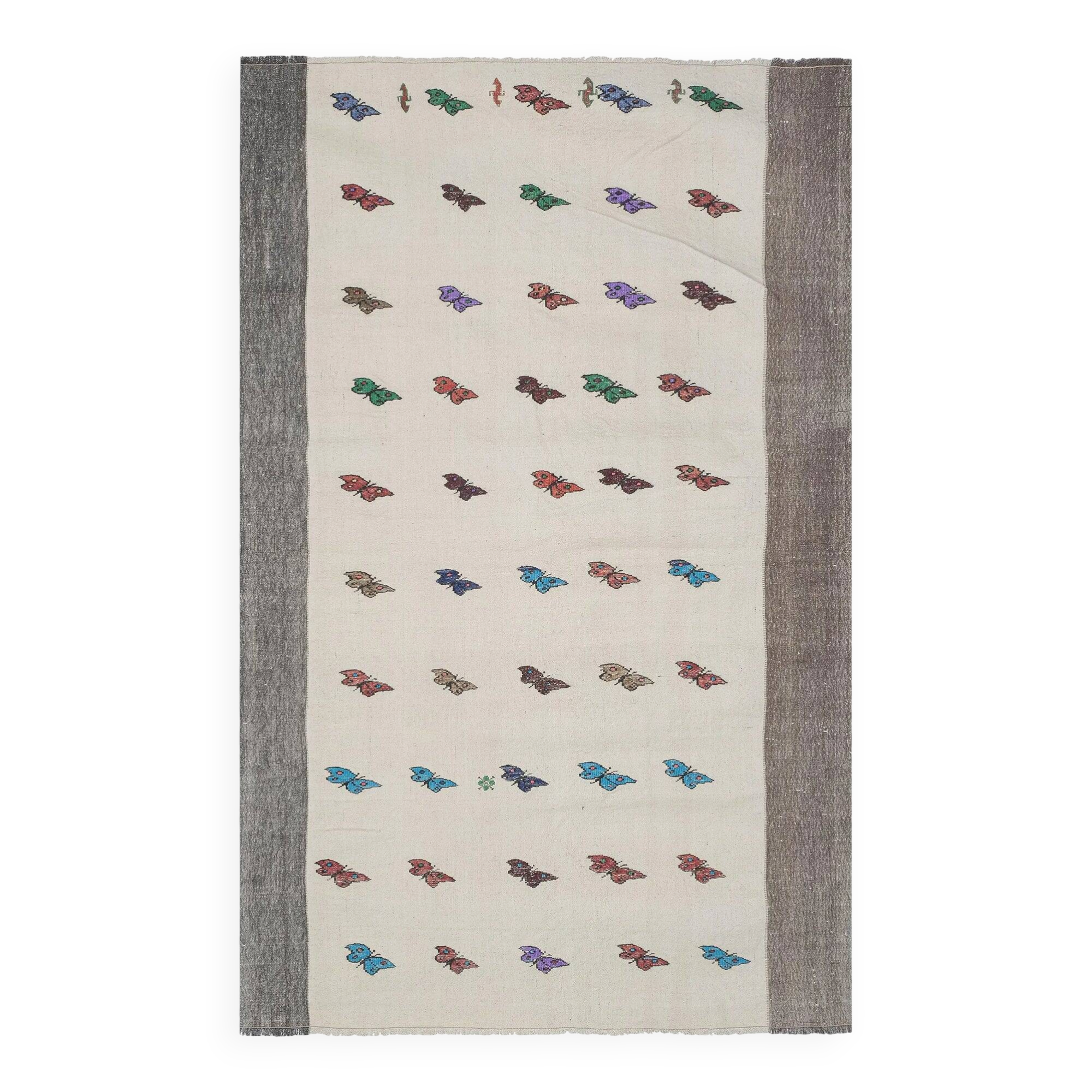 Vintage Turkish kilim handwoven 176x260 cm
