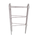 Vintage wood towel rack bamboo effect