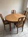 Ensemble table et chaises Art Déco