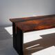 Executive burlwood desk 1980s
