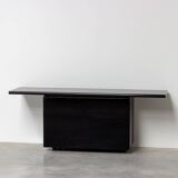 Giotto Stoppino for Acerbis Black Sheraton Sideboard Italy 1980s