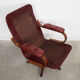 Leather swivel armchair, Danish design, 1970s, made in Denmark