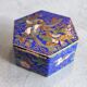 Boîte à bijoux en émail cloisonné
