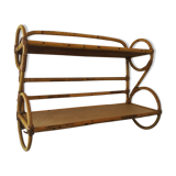 Rattan shelf