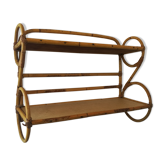 Rattan shelf