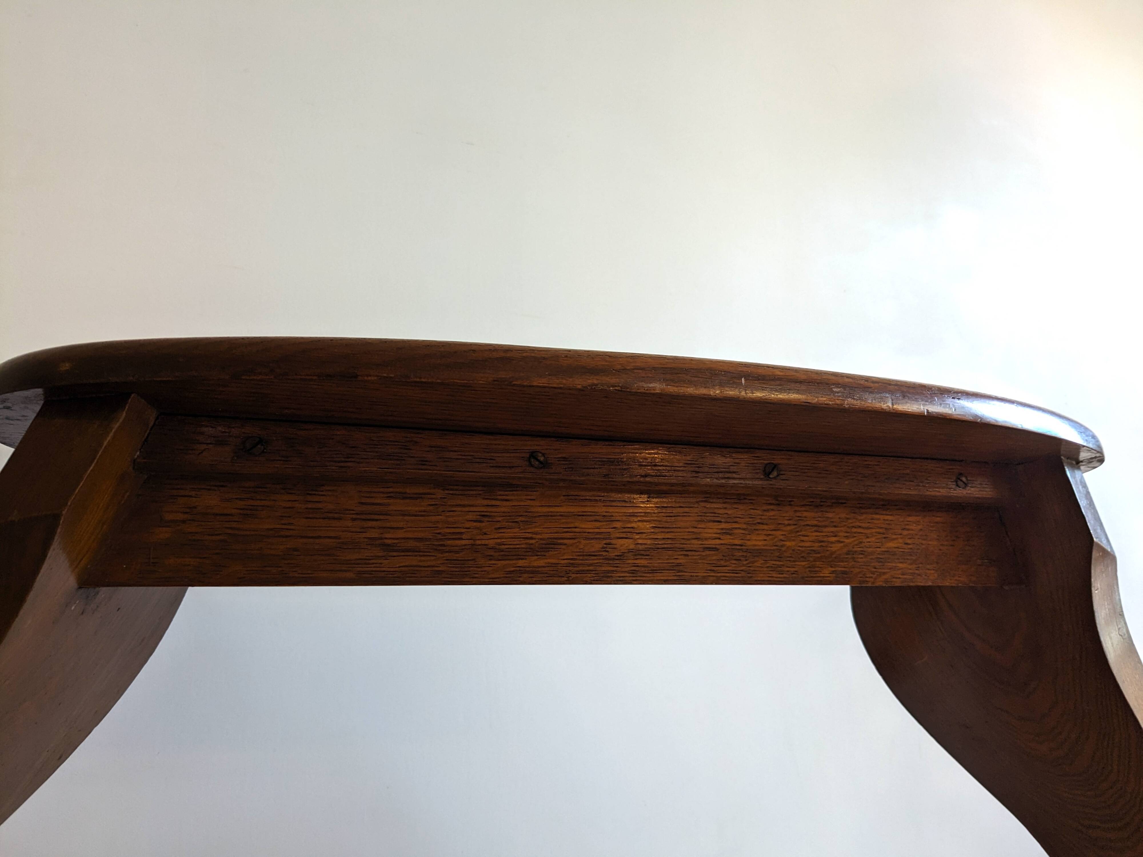 Banc d’orgue ancien en chêne – époque Art nouveau vers 1900