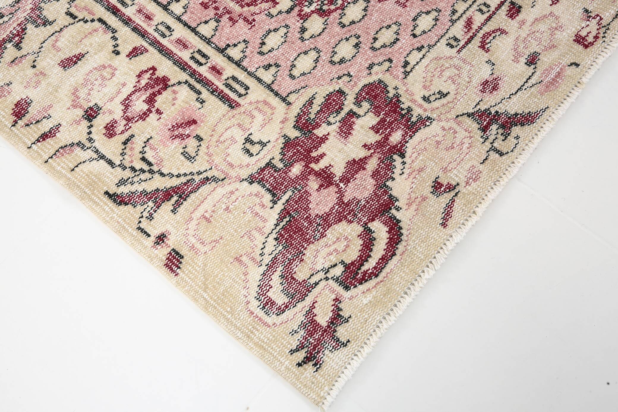 6x9 Rug For Classic Room Burgundy Vintage Persian Rug, 175x282Cm SK5137