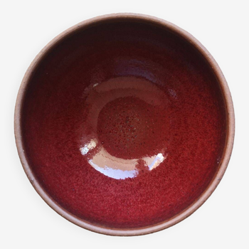 Chamotte terracotta bowl - Enamelled interior
