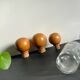 BOUTEILLES Verre Gravé et Bois VINTAGE