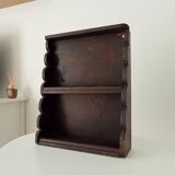 Antique brutalist wall shelf