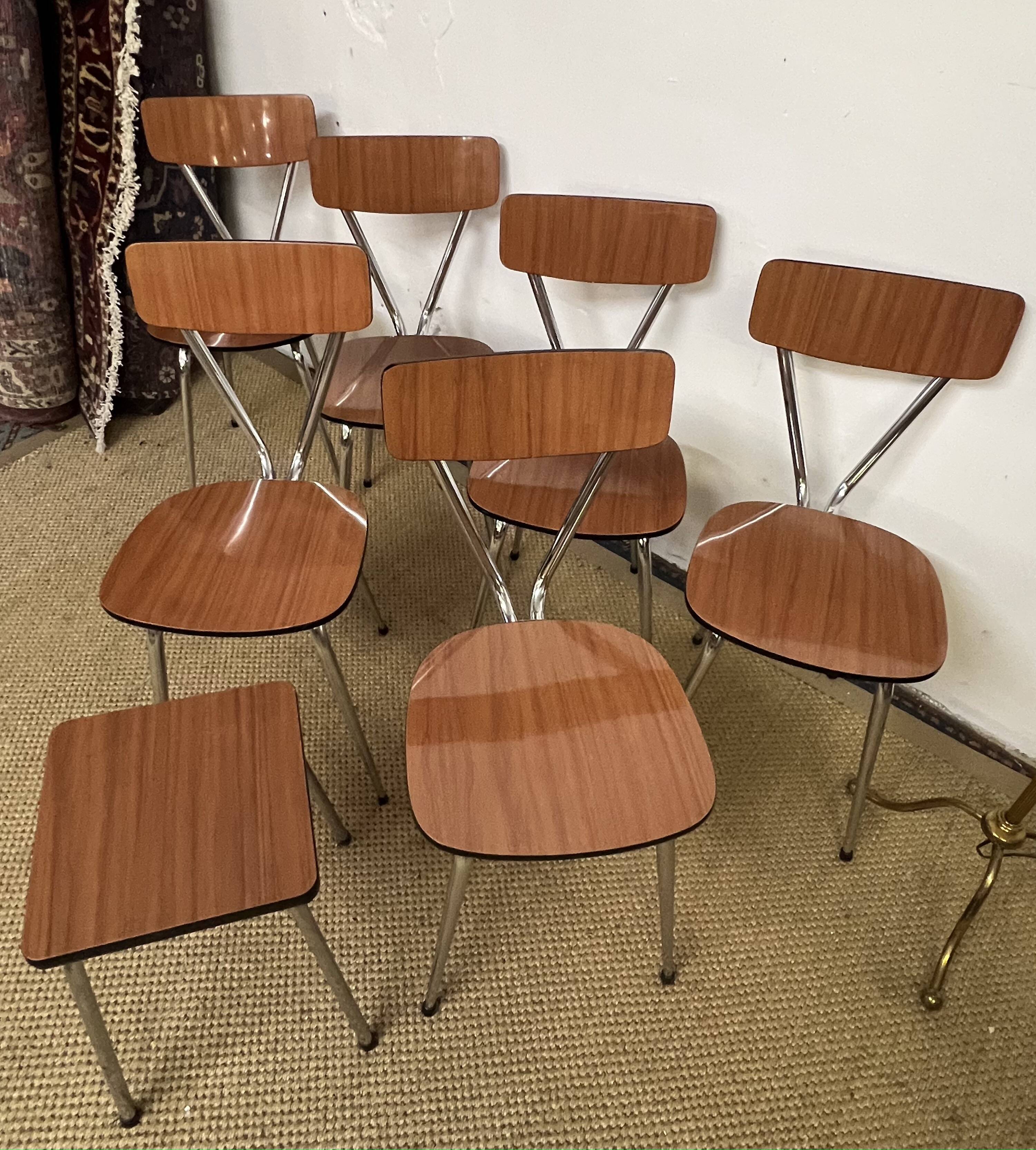 Tublac formica table and chairs set 1970