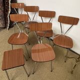 Tublac formica table and chairs set 1970