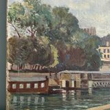 The Pont Neuf Paris, oil on canvas signed and dated