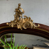 Ancient trumeau fireplace mirror - 146x100cm