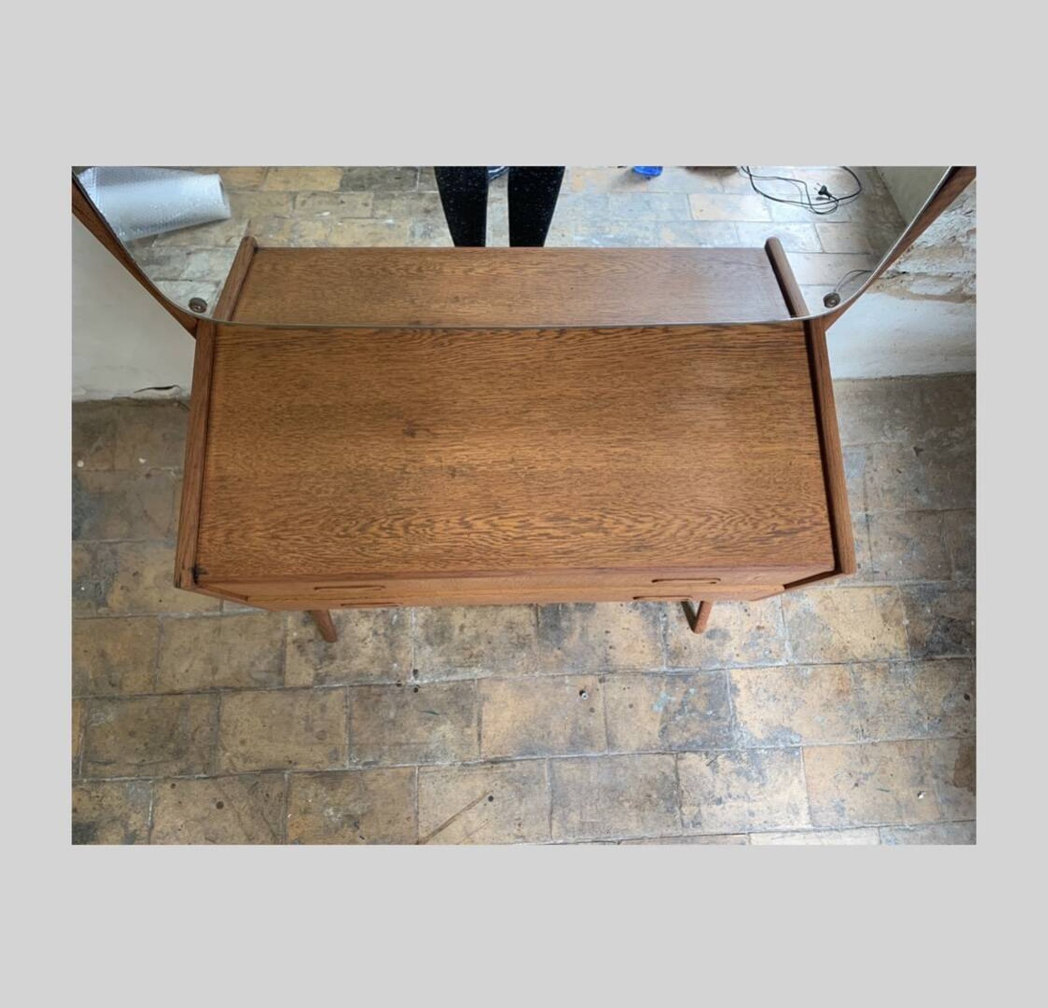 Danish teak dressing table by A.G. Spelj Kobberskyttet, 1960s.