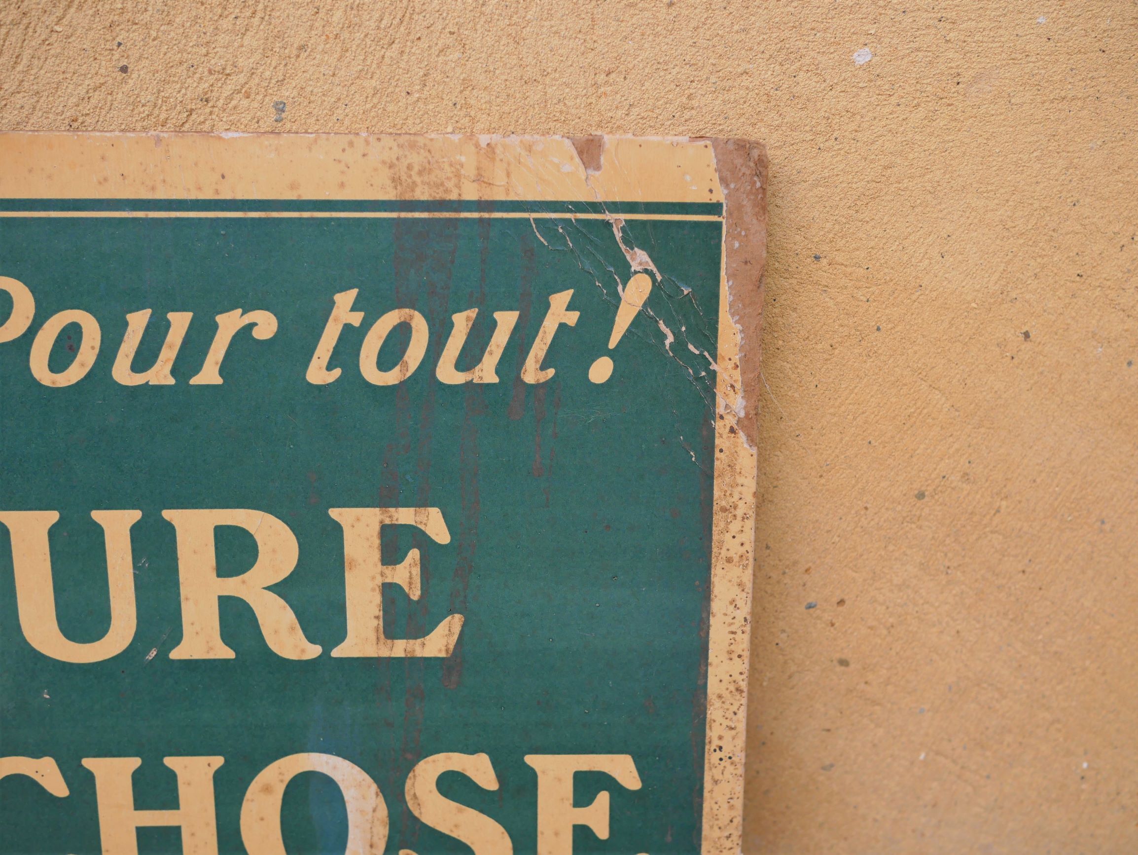 Vintage factory sign "Tableau - Maxime" Robert No. 1 Bis