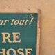 Vintage factory sign "Tableau - Maxime" Robert No. 1 Bis