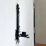 Mid-century modern Danish candle holders in metal and glass by Dantoft, 1960s, set of 2.