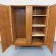 Vintage oak wardrobe from the 1960s.
