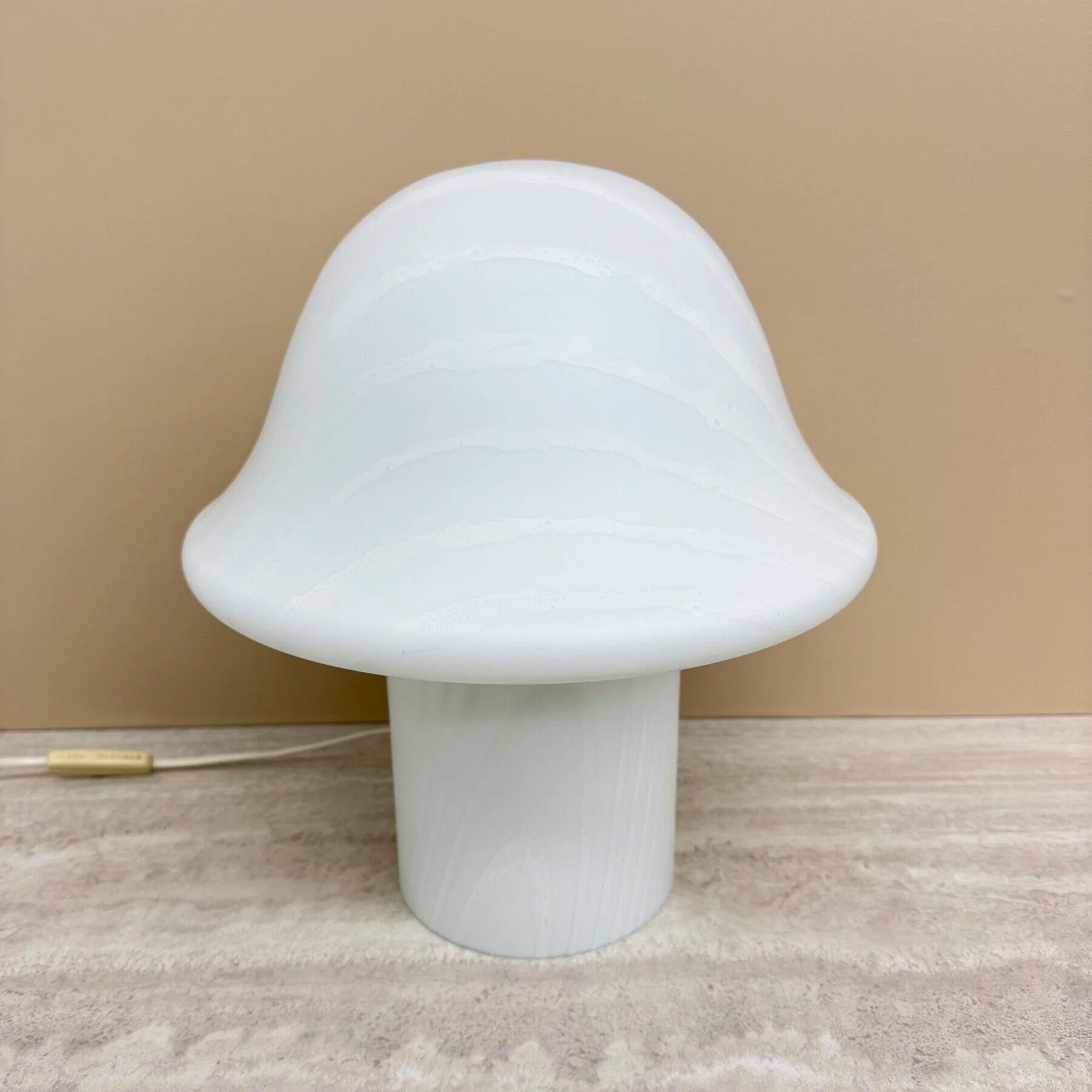 Peil & Putzer Mushroom Zebra table lamp, 1970s