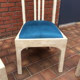 Vintage chairs and white marble design
