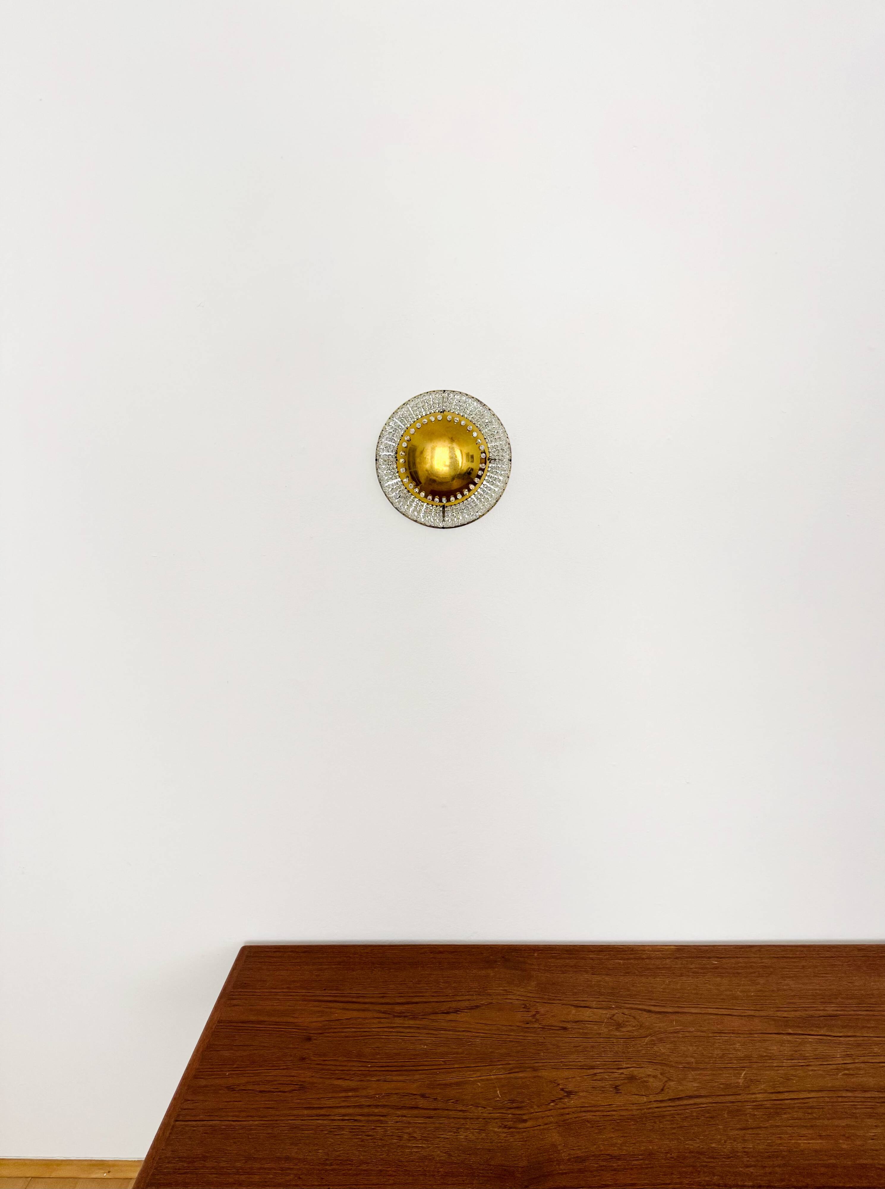 Crystal Glass Wall Lamp or Flush Light