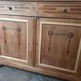 Solid oak buffet