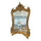 Mirror rocaille style Louis XV in wood and gilded stucco XX century