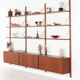 Teak modular shelving unit, Danish design, 1960s, designed by Rud Thygesen