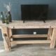 Antique workbench in light wood