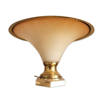 Table lamp, base & brass border