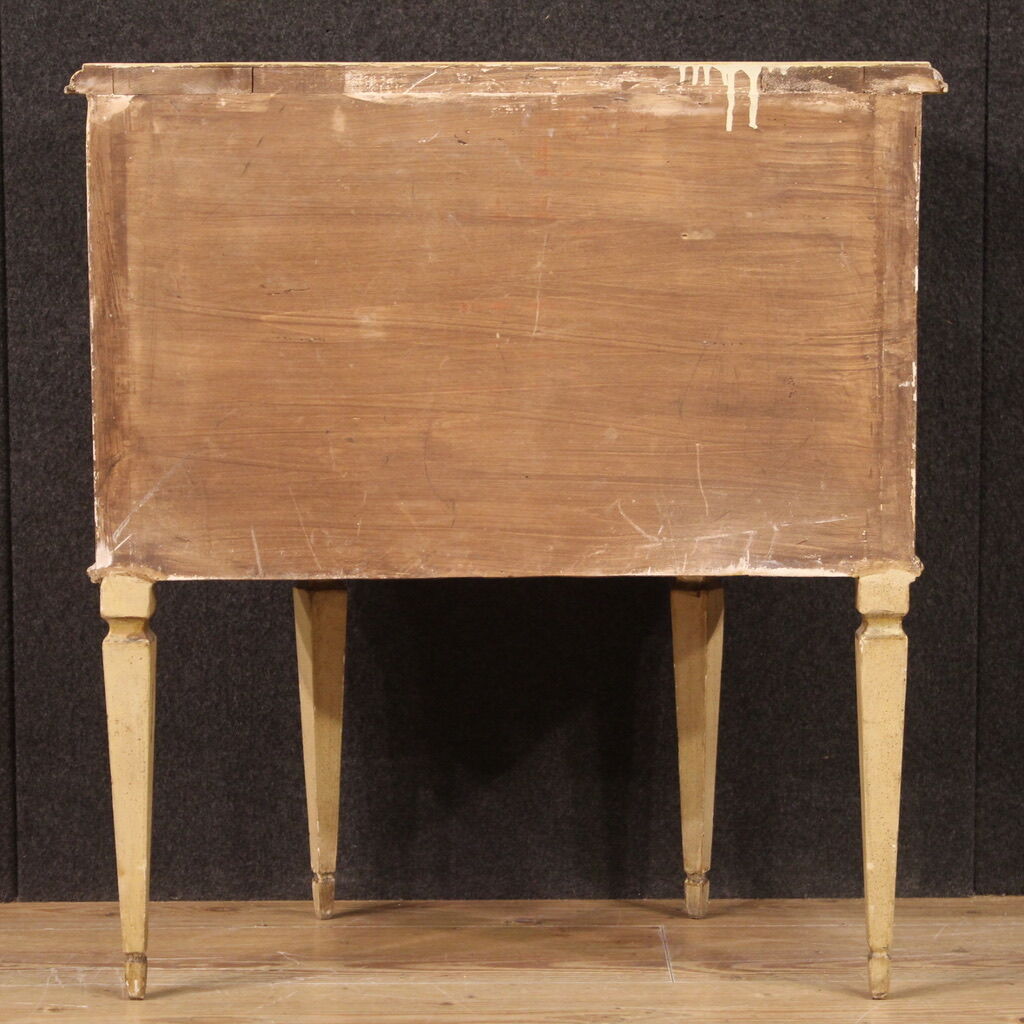 Half-moon commode in painted wood from the 60s