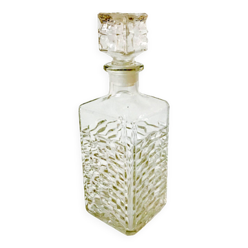 carafe à whisky facettée années 70