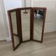 Triptyque de miroirs en rotin 63x63cm